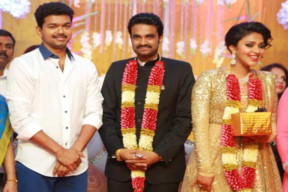 Vijay Trisha Karunanidhi Grace Amala Paul Al Vijay S Wedding