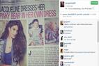 What is Jacqueline Fernandez embarrassed about?