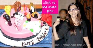Sonam Kapoor cuts fancy cakes on her 29th birthday!