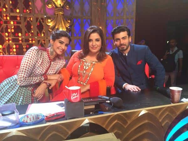Sonam Kapoor and Fawad Khan on the sets of Entertainment Ke Liye Kuch Bhi Karega - view&nbsp;pic!
