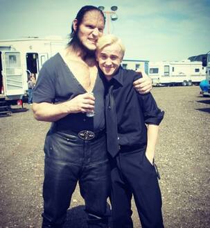 Tom Felton aka Draco Malfoy pays tribute to Dave Legeno
