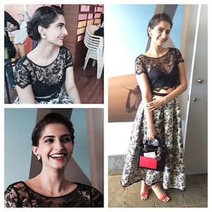 Sonam Kapoor floors fashion pundits in a lacy Sonal Kalra Ahuja outfit!