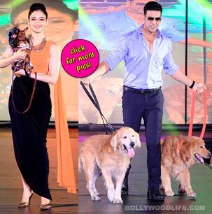 Akshay Kumar and Tamannaah walk the ramp with dogs – View pics!