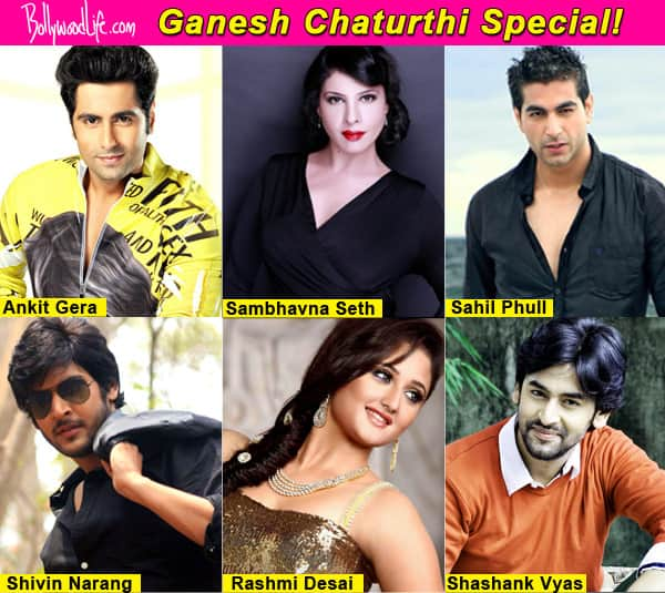 Ganesh Chaturthi 2014: Shivin Narang, Rashmi Desai, Shashank Vyas ...