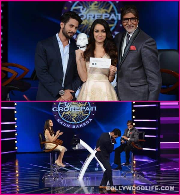 Kaun Banega Crorepati 7 Shahid Kapoor and Shraddha Kapoor strike a