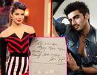 Priyanka Chopra sends a hand written note to Arjun Kapoor!