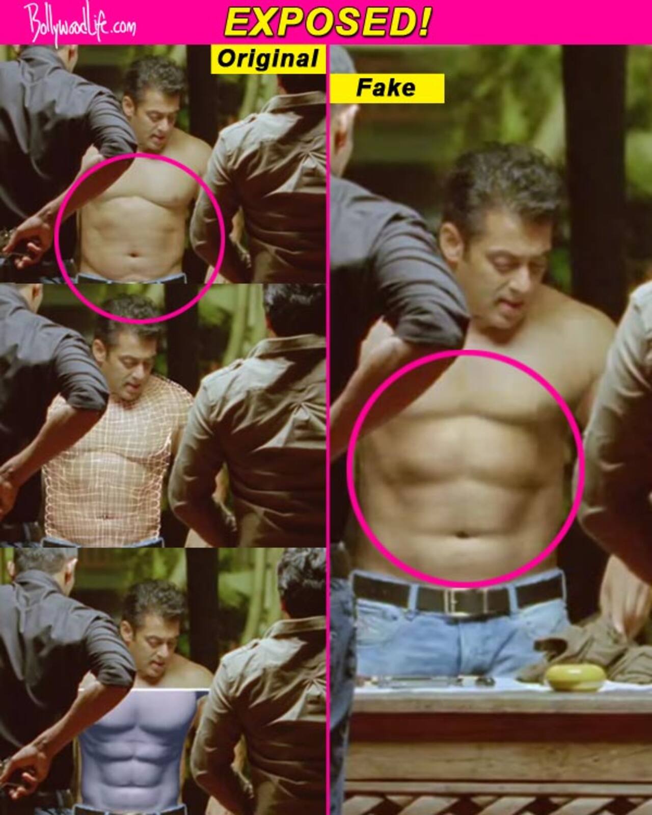 Salman Khan's six-pack abs fake? - Bollywood News & Gossip, Movie ...