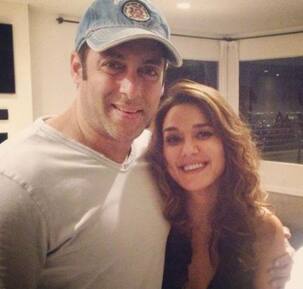 Spotted: Salman Khan with Preity Zinta in LA-view pic!
