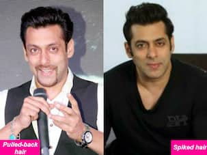 Salman Khan in pulled back hair or spiked hair: Which do you like better? Vote Now!