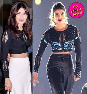 Priyanka Chopra repeats her crop-top at ISL opening ceremony, adds a funky twist!