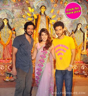 Rhea Chakraborty drags Ali Fazal to enjoy Durga Puja after shooting Sonali Cable!