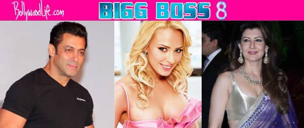 Bigg Boss 8: Salman Khan's ex-flame Sangeeta Bijlani and current girlfriend Iulia Vantur visit the star on the&nbsp;set!
