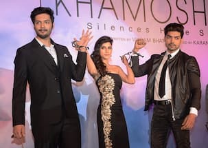 Why did Sapna Pabbi handcuff Gurmeet Choudhary and Ali Fazal at a Khamosiyan event?