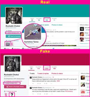 Rushabh Choksi's fake Twitter account takes on Karishma Tanna!