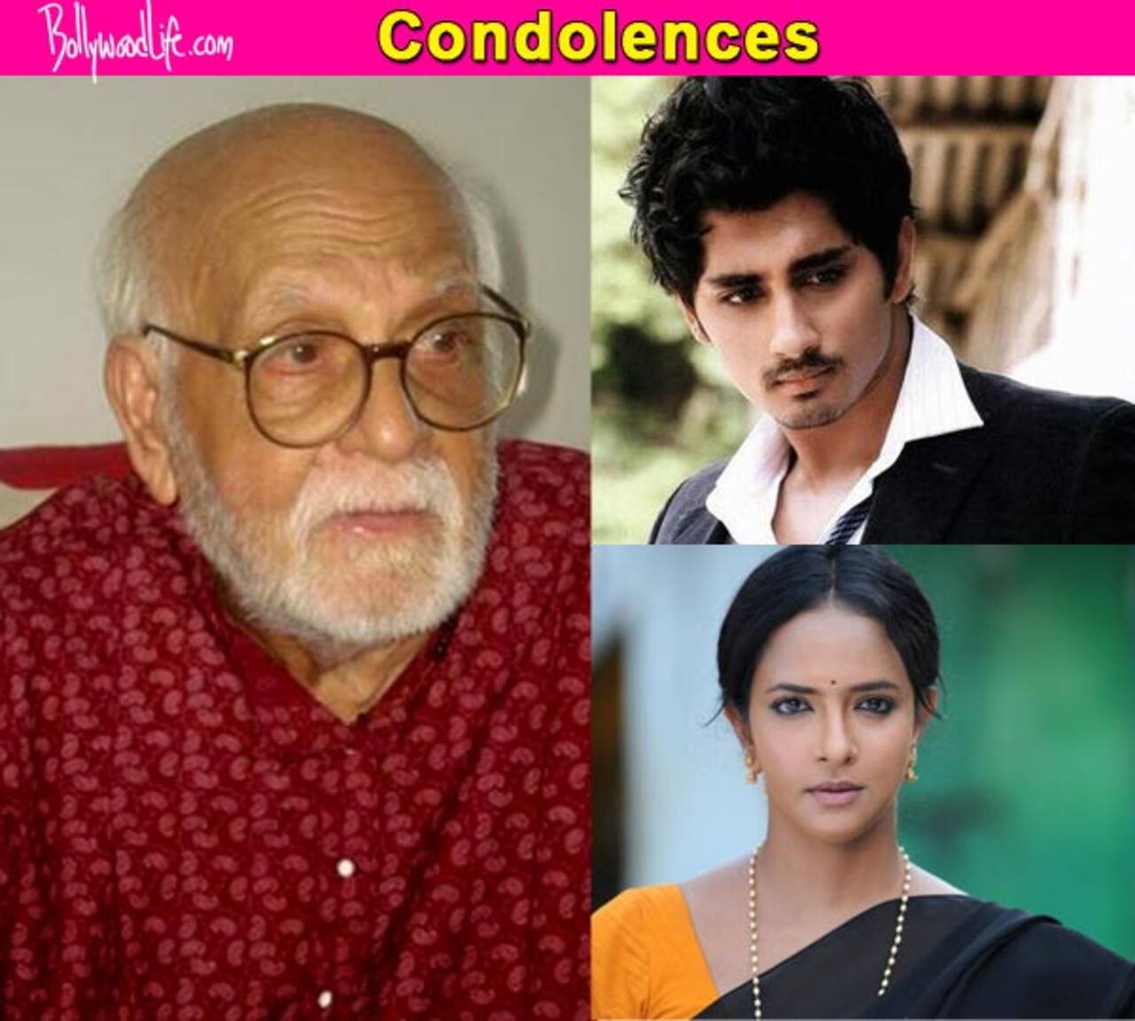 Siddharth, Lakshmi Manchu mourn the death of Aloysius Vincent