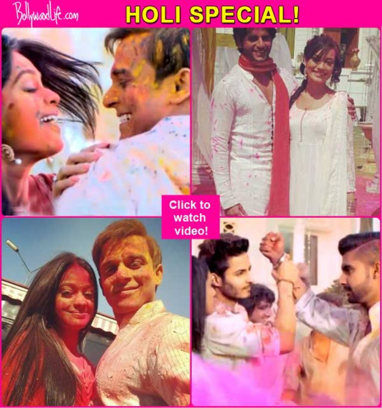 Sanam-Aahil, Sid-Roshini and Aarushi-Vihaan get set for Holi – watch video!
