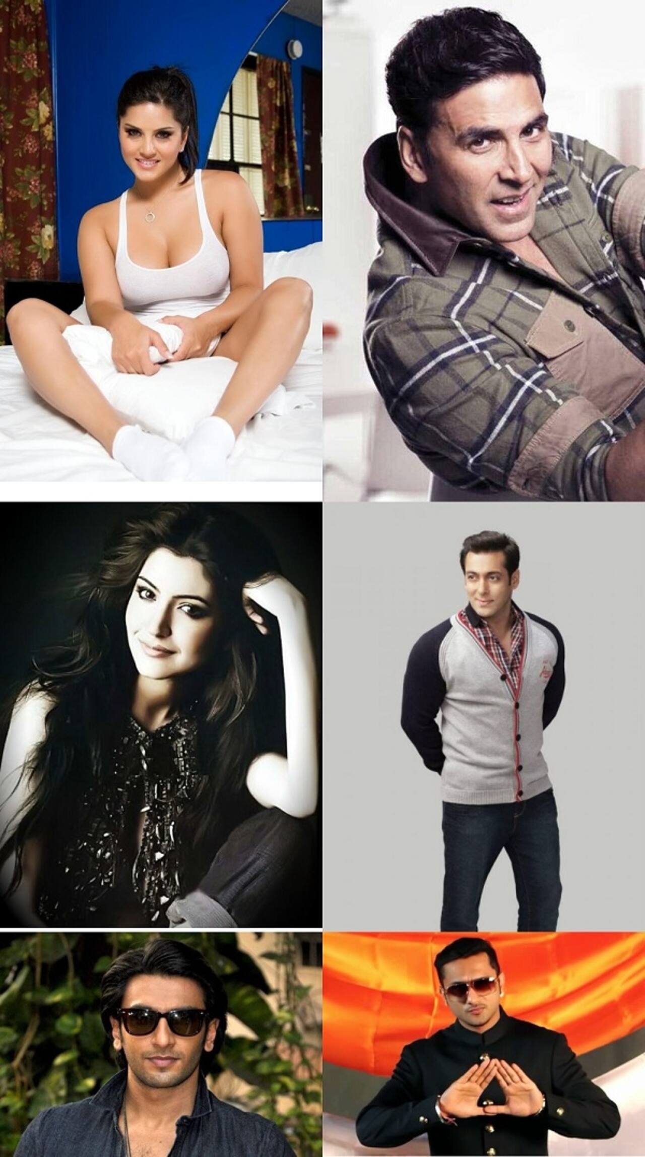Alia Bhatt, Salman Khan, Yo Yo Honey Singh, Sunny Leone, Akshay Kumar and Anushka Sharma - some of the most hilarious middle names!