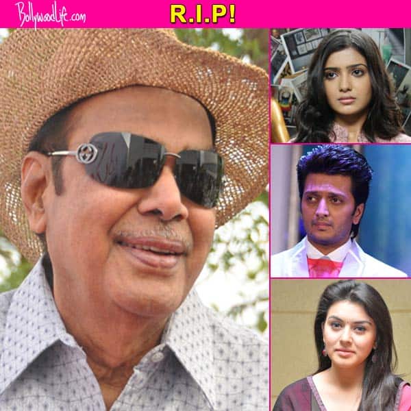 Riteish Deshmukh Haniska Motwani Samantha Mourn The Death Of Legendary Filmmaker D Ramanaidu Bollywood News Gossip Movie Reviews Trailers Videos At Bollywoodlife Com