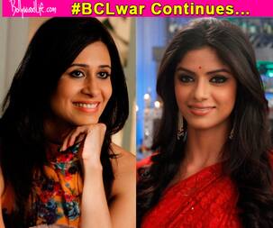Sayantani Ghosh and Kishwer Merchant get into a friendly banter on the sets of Itna Karo Na Mujhe Pyaar