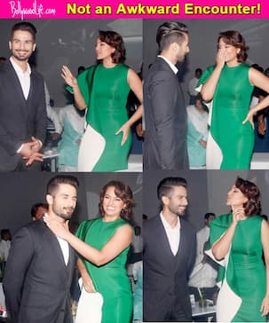 When ex lovers Shahid Kapoor and Sonakshi Sinha caught up - view pics!