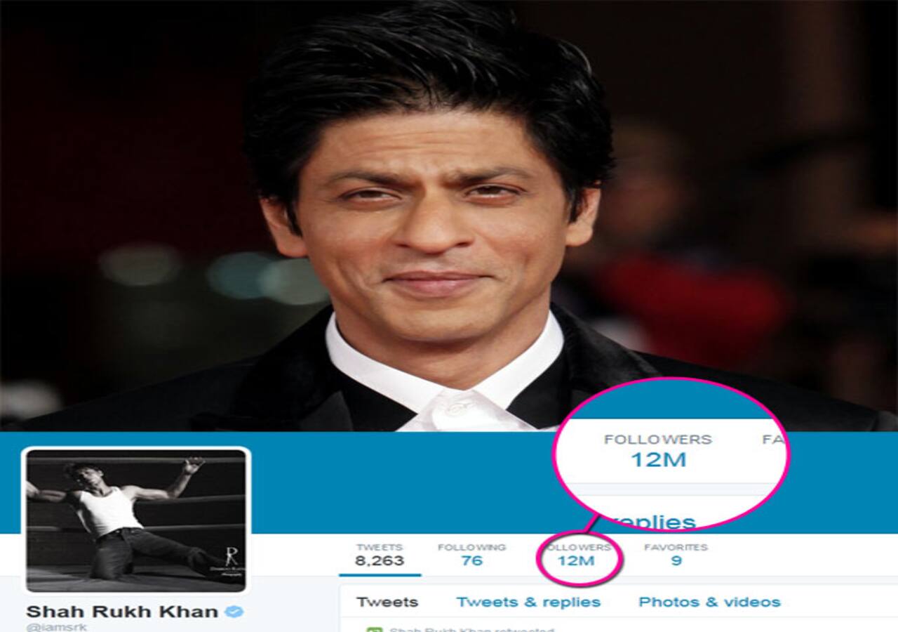 SRK hits 13 million followers on Twitter