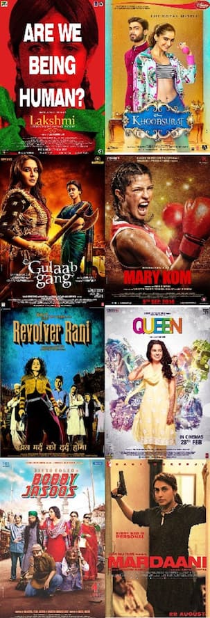 Women's Day Special: Rani Mukerji's Mardaani, Kangana Ranaut's Queen, Priyanka Chopra's Mary Kom, Sonam Kapoor's Khoobsurat - women centric films that rocked last year!