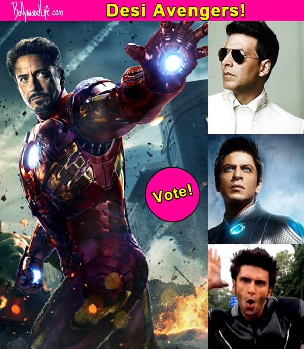 Shah Rukh Khan, Akshay Kumar or Ranveer Singh - who should play Iron Man in the desi version of Avengers? Vote! - Bollywood News & Gossip, Movie Reviews, Trailers & Videos at Shah Rukh Khan, Akshay Kumar or Ranveer Singh - who should play Iron Man in the desi version of Avengers? Vote! - Bollywood News & Gossip, Movie Reviews, Trailers & Videos at