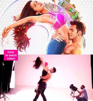 Varun Dhawan and Shraddha Kapoor sweat it out to strike a pose for ABCD 2 poster - watch video!