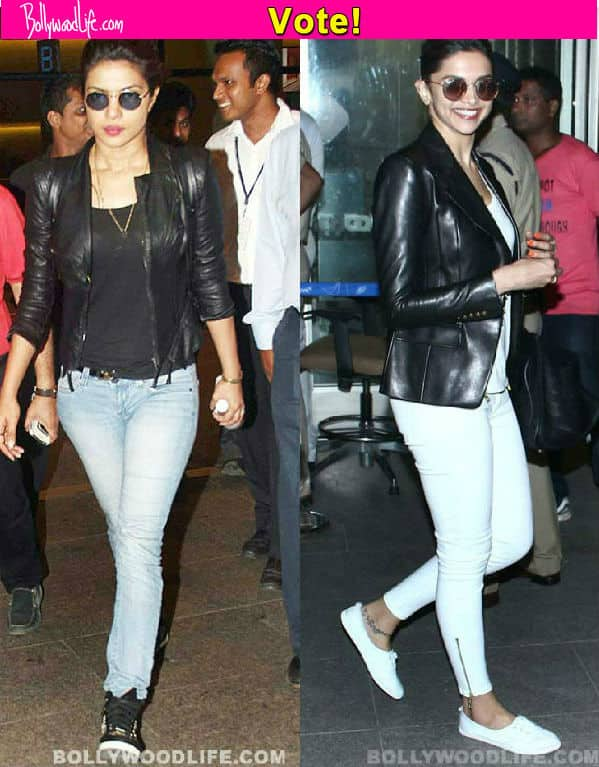 Deepika padukone leather clearance jacket