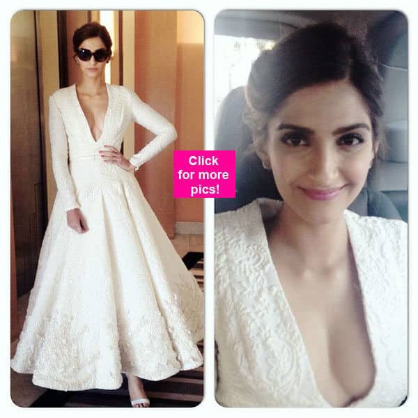 Sonam Kapoor Exudes Elegance and Beauty in White Valentino Grown and  Oversize Earrings at The Business of Fashion (BoF) 500 Event | LatestLY