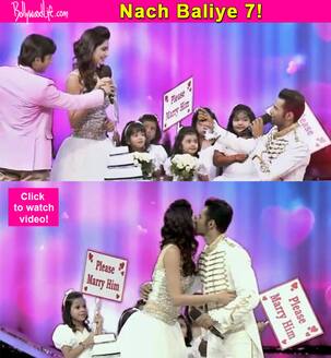 Upen Patel goes down on his knees for Karishma Tanna – Watch video!