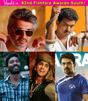 62nd Filmfare Awards South: Ajith, Vijay, Dhanush, Siddharth and Karthi battle it out for Best Actor Tamil!