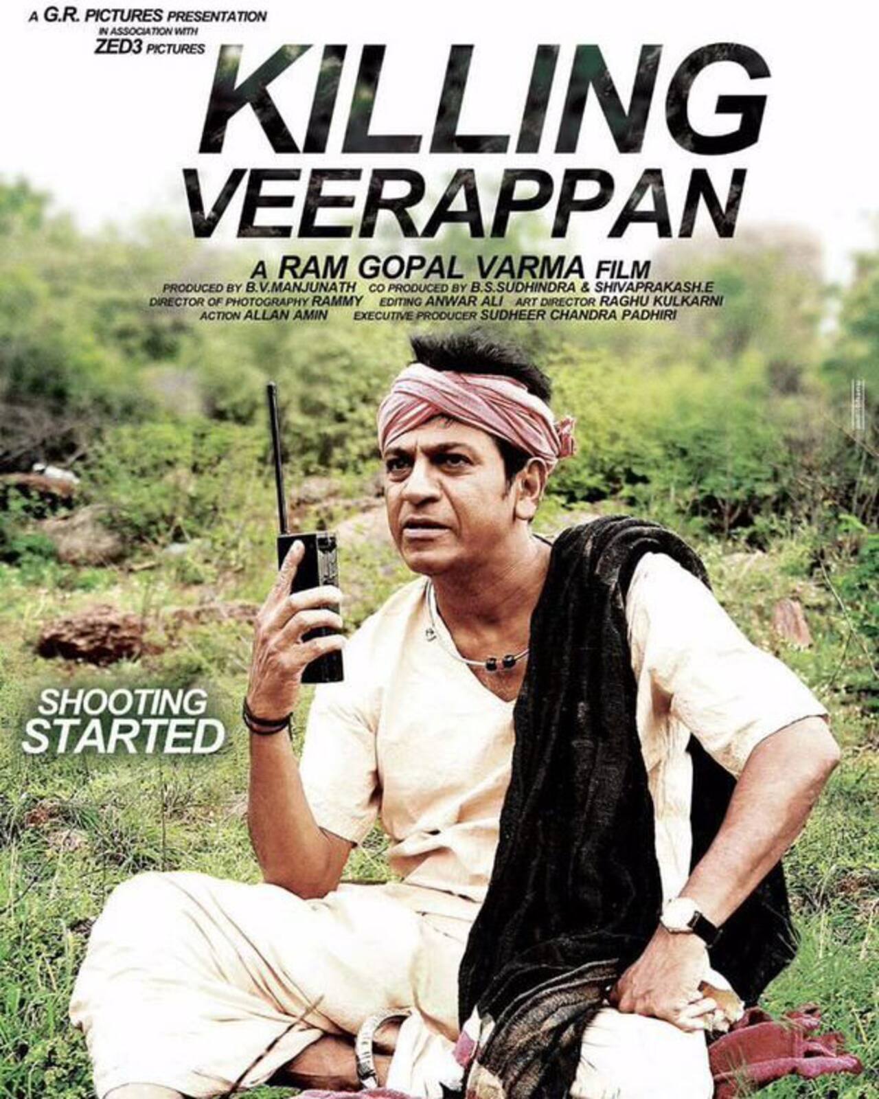 Ram Gopal Varma busy with the shooting of Shivarajkumar's Killing Veerappan