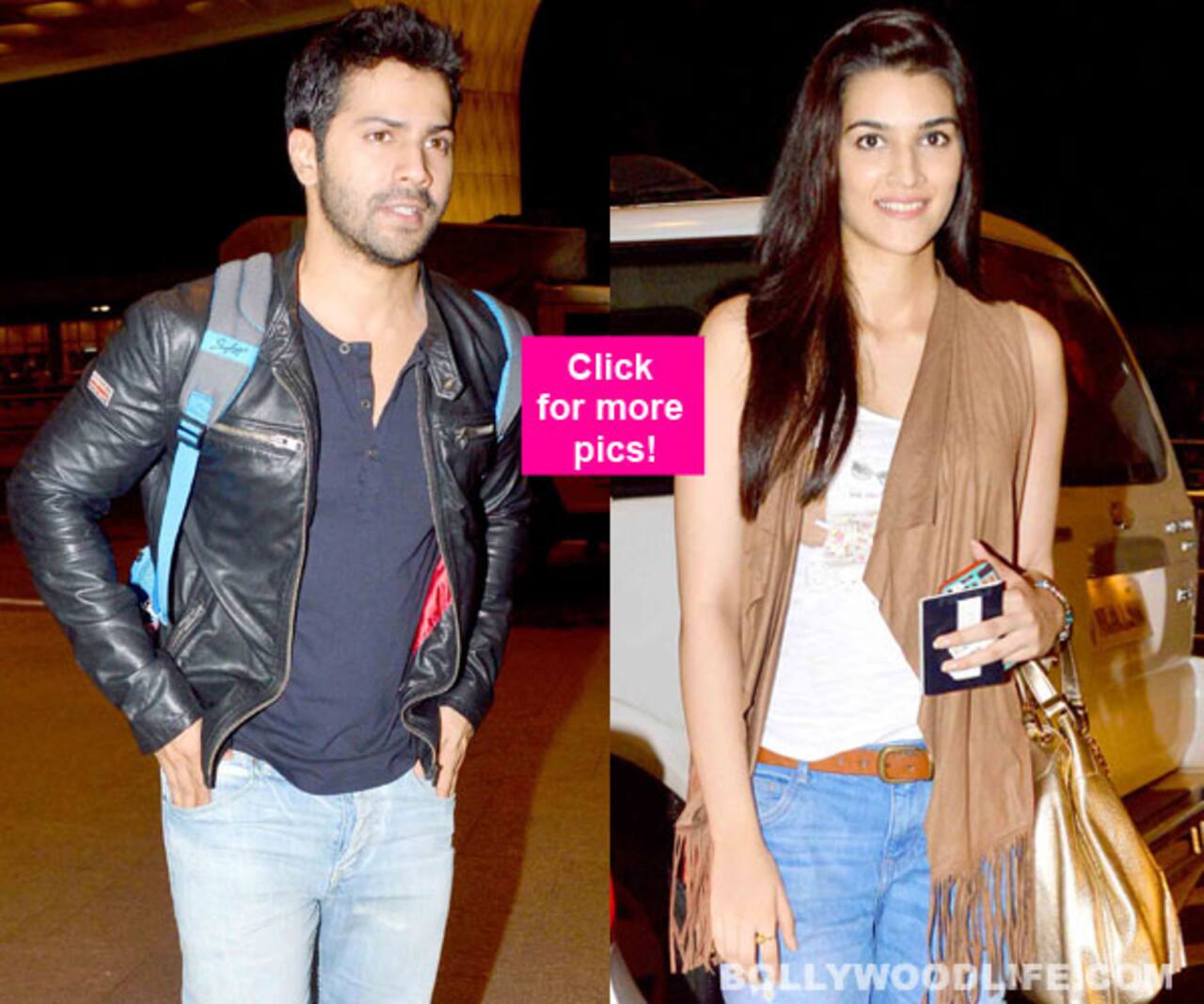 Varun Dhawan And Kriti Sanon Leave For Bulgaria To Shoot For Dilwale View Pics Bollywood