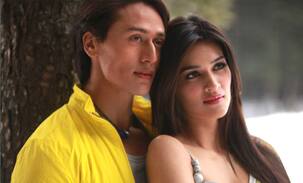 Tiger Shroff and Kriti Sanon caught dancing in the rain!