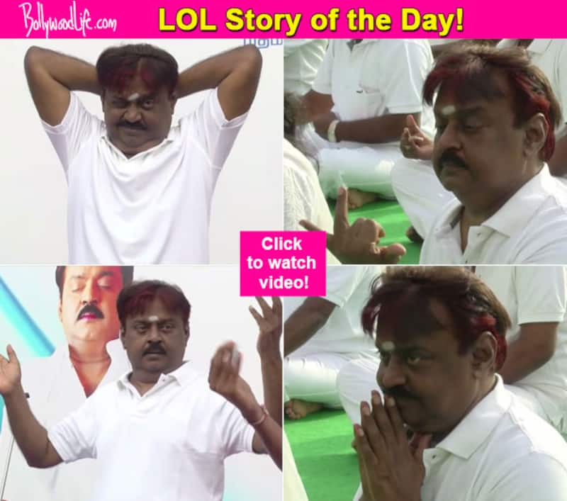 LOL story of the day: Captain Vijaykanth's yoga day video will make even Narendra Modi go ROTFL - watch video!