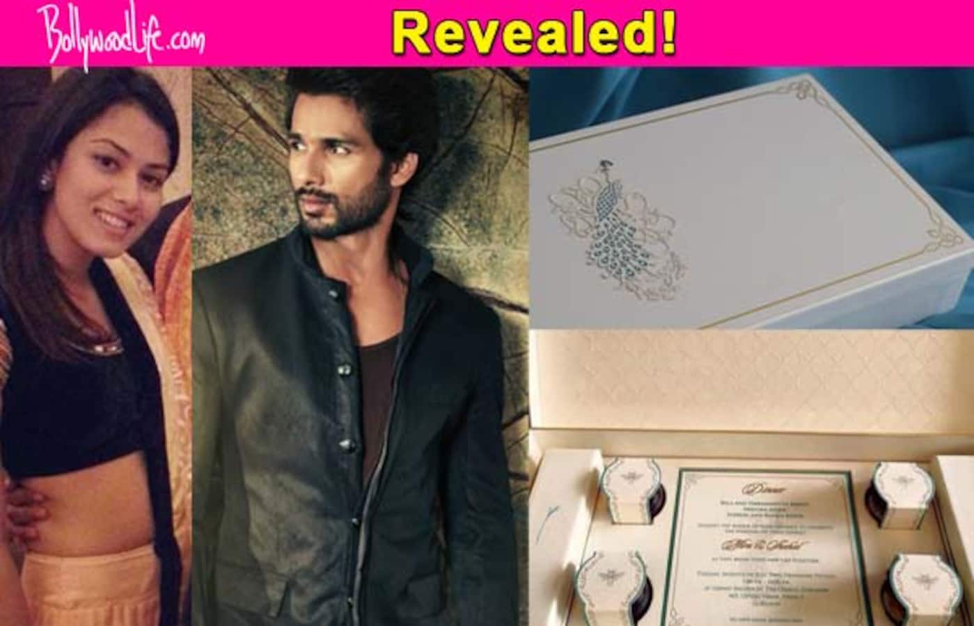 Revealed: Here's what's inside Shahid Kapoor and Mira Rajput's wedding invite!