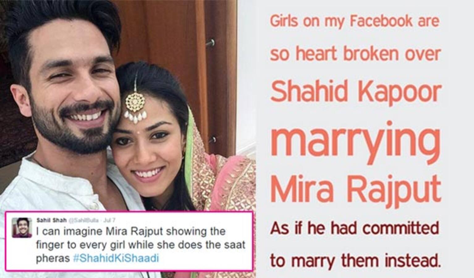 These jokes on Shahid Kapoor's wedding will DEFINITELY cheer up heartbroken  girls! - Bollywood News & Gossip, Movie Reviews, Trailers & Videos at  