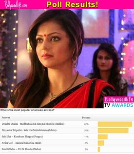 BollywoodLife TV Awards 2015: Drashti Dhami beats Divyanka Tripathi to be the most popular onscreen actress