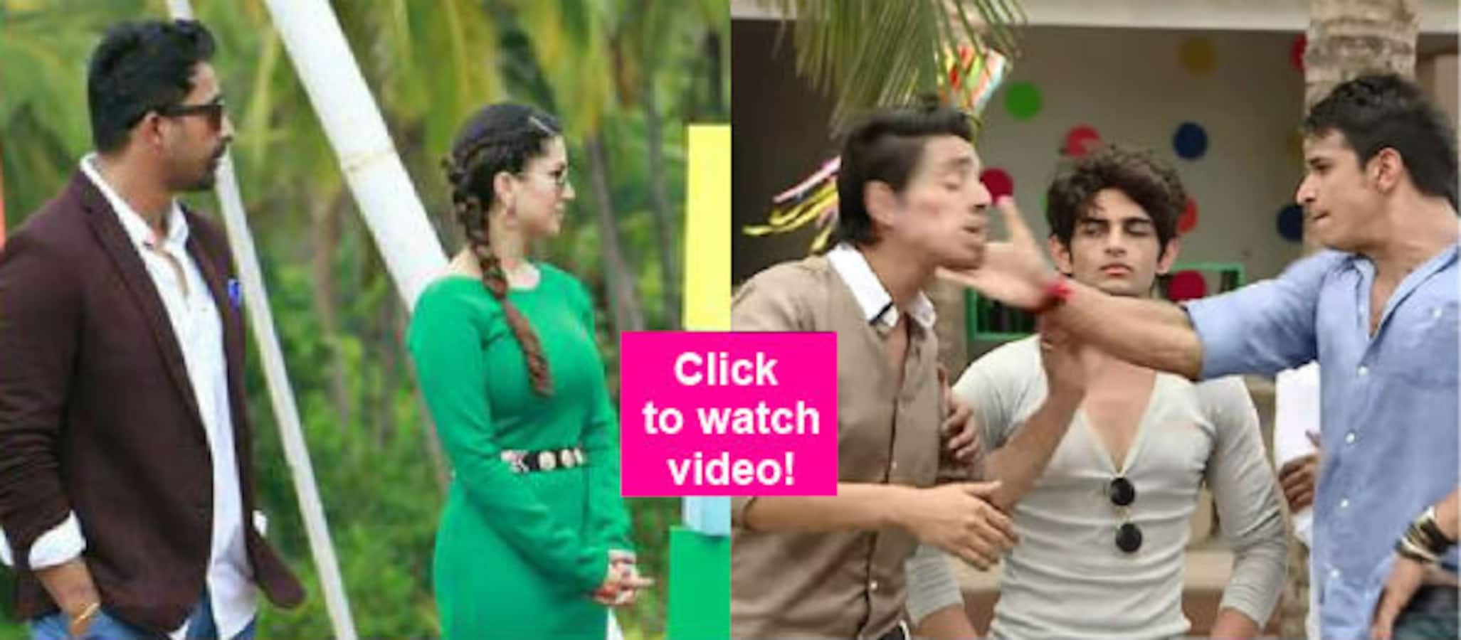 Mtv Splitsvilla Sunny Leone Gets Pissed As Prince Narula Slaps Contestant Shivam Bollywood