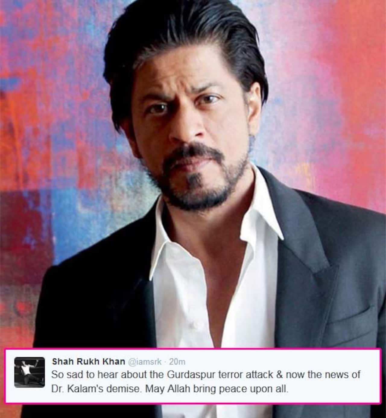 Shah Rukh Khan Expresses Regret Over Apj Abdul Kalam S Death Bollywood News And Gossip Movie