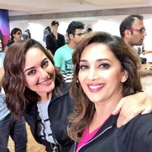 Sonakshi Sinha's dream of sharing stage with Madhuri Dixit Nene comes true - view pic!