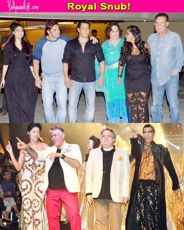 Rumour has it: Salman Khan and family snubbed Abu Jani-Sandeep Khosla show at&nbsp;LFW!