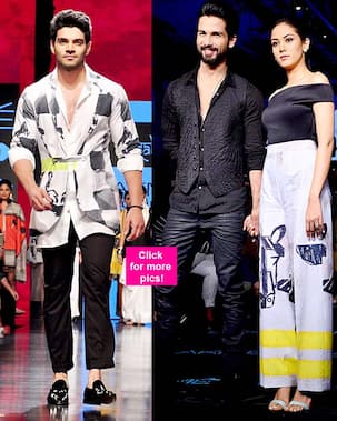 Lakme Fashion Week 2015: Check out Shahid Kapoor, Mira Rajput and Sooraj Pancholi's HQ pics from Masaba's show!