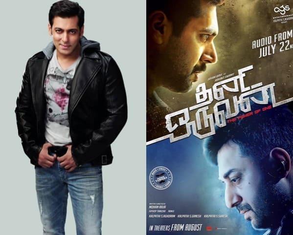Salman Khan to star in the Hindi remake of Jayam Ravi's Thani&nbsp;Oruvan?
