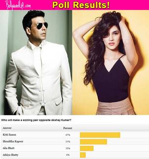 Not Shraddha Kapoor or Alia Bhatt but Kriti Sanon should star with Akshay Kumar - view poll results!