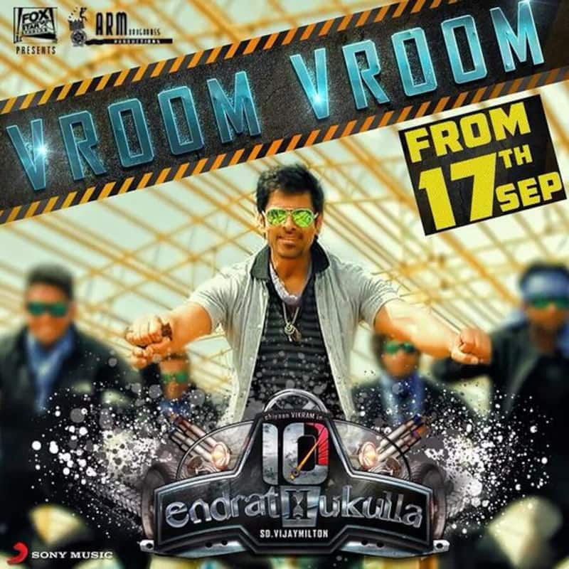 Chiyaan Vikram and Samantha's single Vroom Vroom from 10 Endrathukulla to be out on September 17!