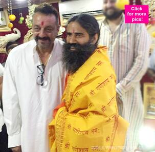 Out on parole, Sanjay Dutt is busy bonding with Baba Ramdev - check out HQ pics!