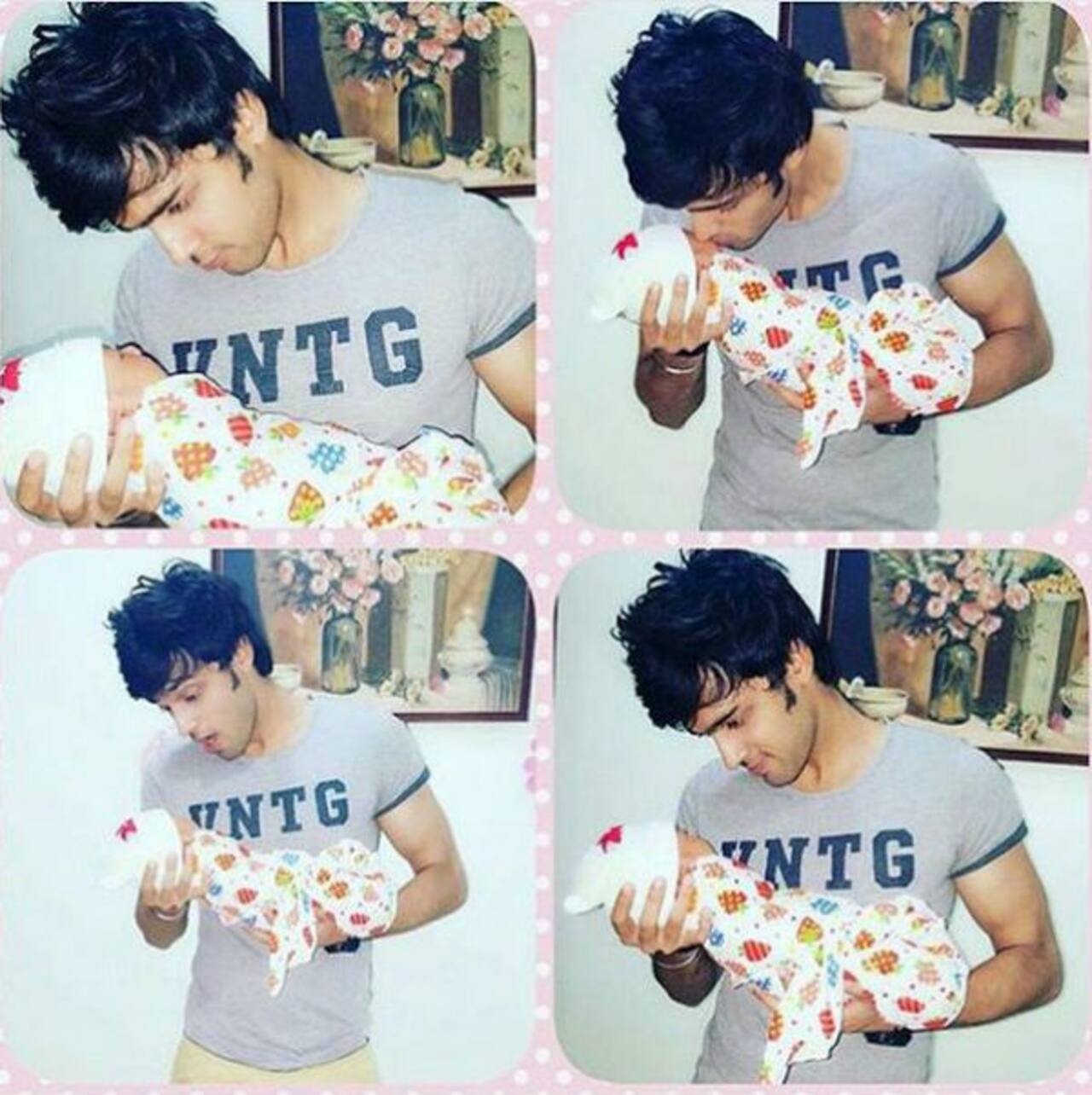 So this is what Kaisi Yeh Yaariyan's Parth Samthaan will look like if he ever becomes a dad- view pic!