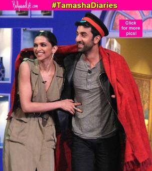 Tamasha couple Ranbir Kapoor and Deepika Padukone bring the house down in Kapil Sharma's show - view pics!